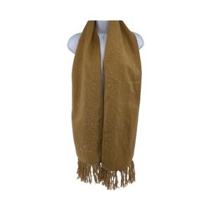Alpaca Camargo‎ Brown Scarf Made in Peru 74x9
